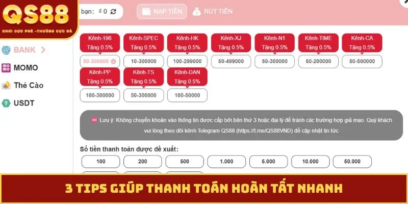 3 tips giúp thanh toán hoàn tất nhanh