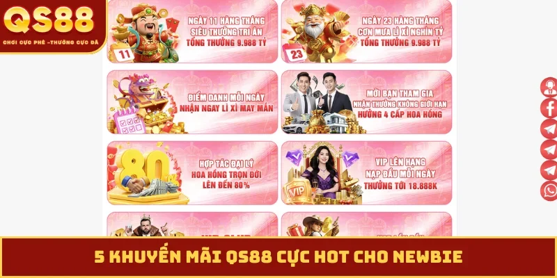 5 khuyến mãi QS88 cực hot cho newbie