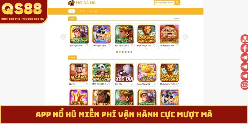 App nổ hũ miễn phí vận hành cực mượt mà