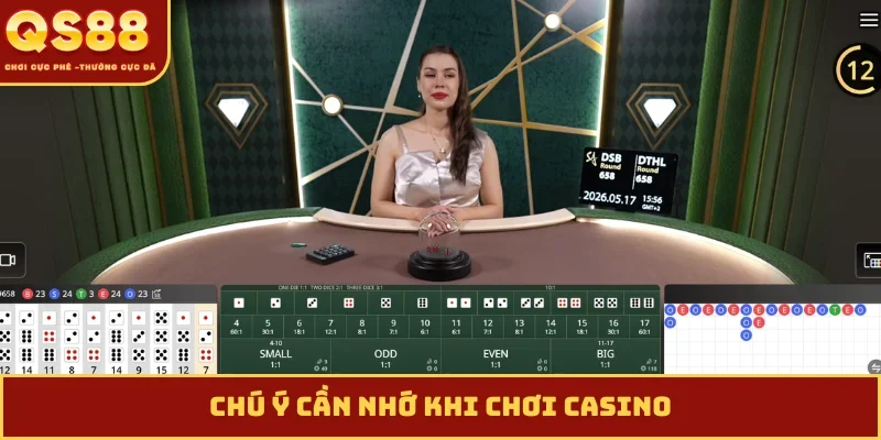 Chú ý cần nhớ khi chơi casino