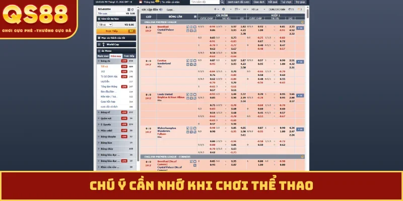 Chú ý cần nhớ khi chơi thể thao